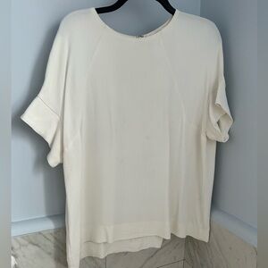 COS ivory crepe blouse